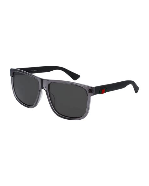 gucci men's square acetate sunglasses|gucci polarized sunglasses men's.